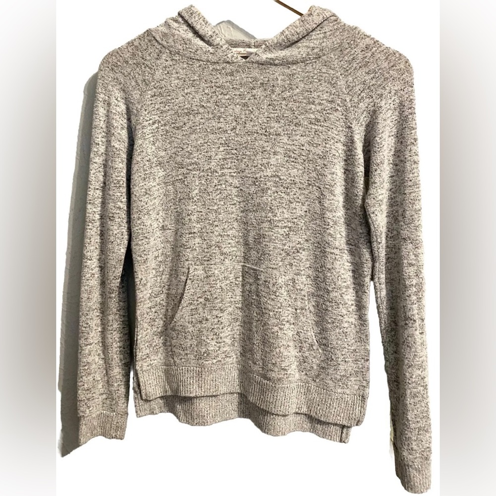 Girls Vintage Havana Hooded Sweater Gray Sz M (10/12)